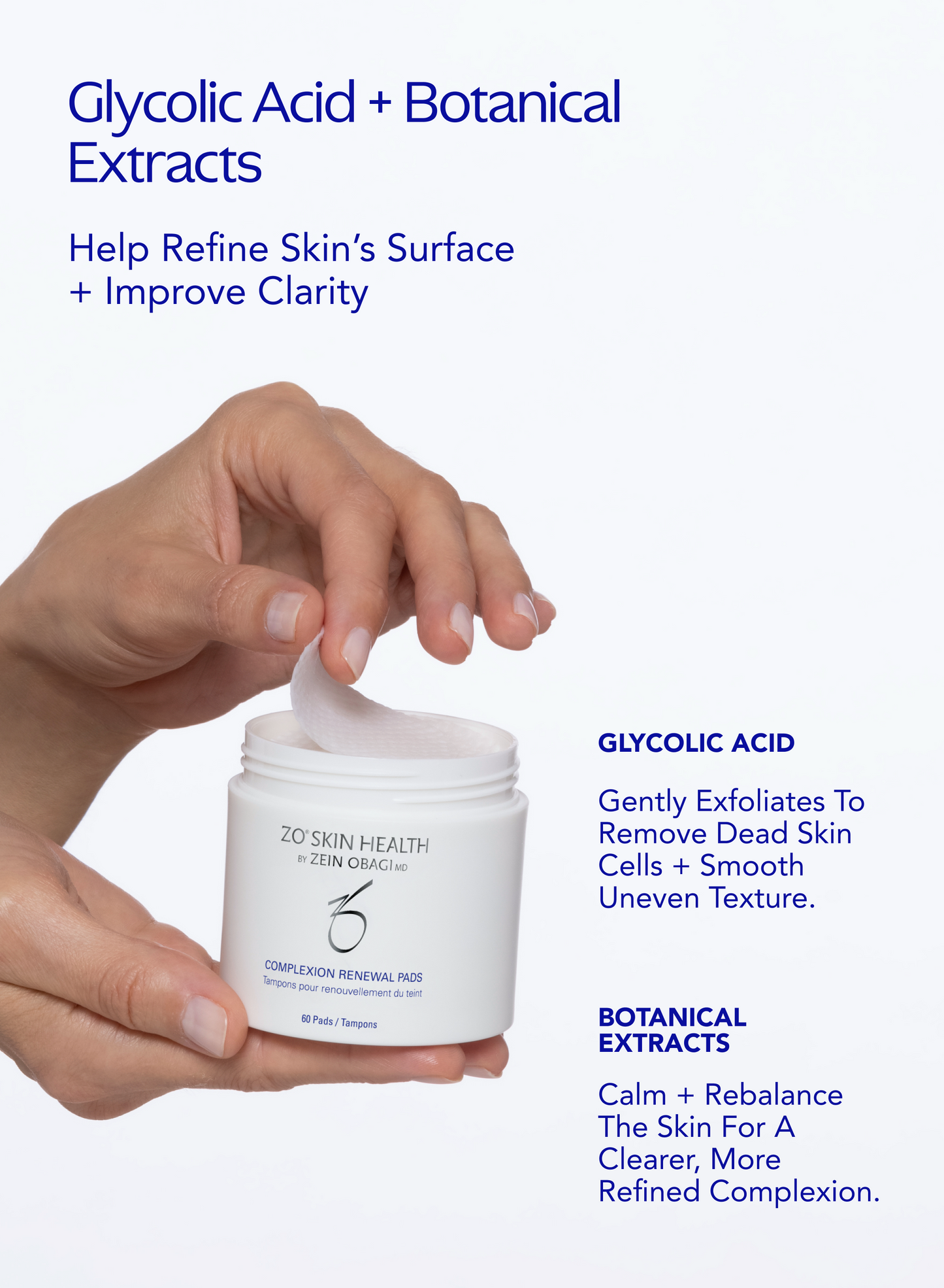 ZO Skin Health Complexion Renewal Pads key ingredients