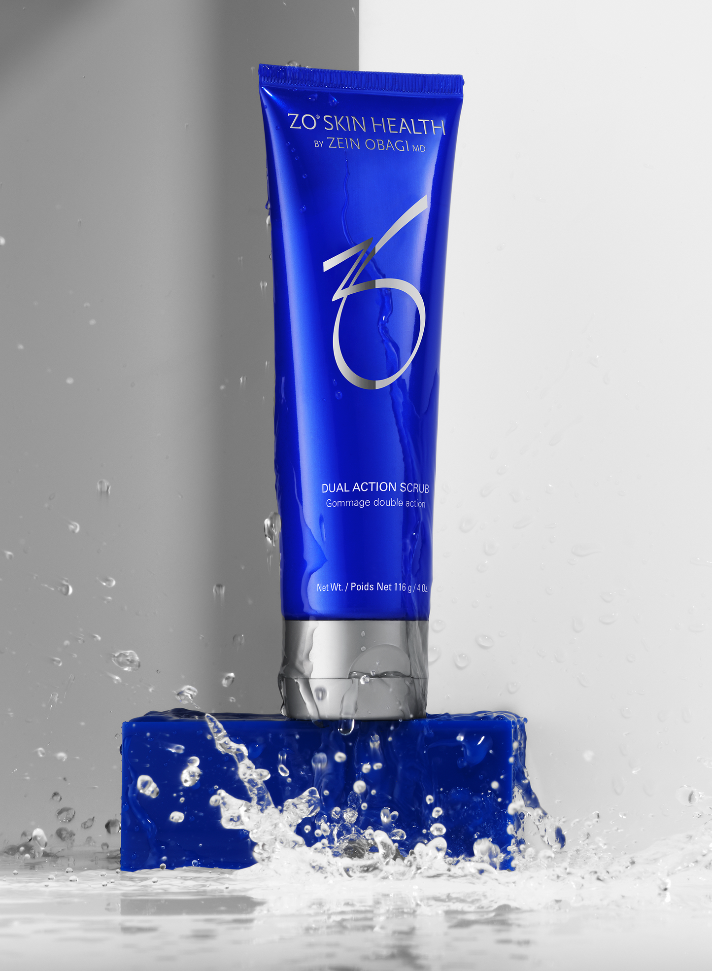 ZO Skin Health Dual Action Scrub styled product shot