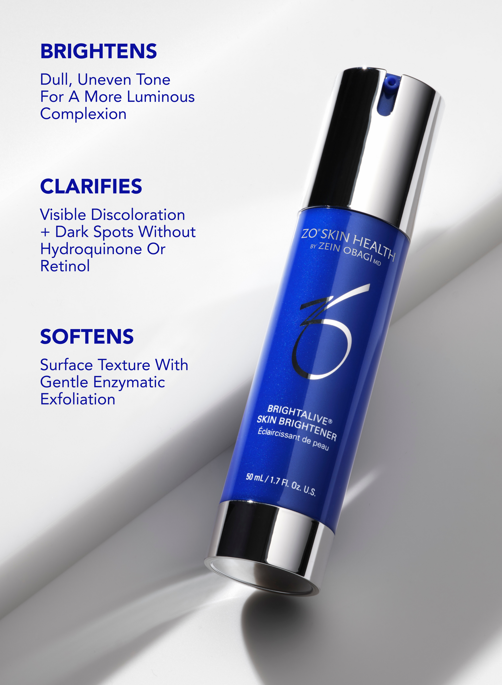 ZO Skin Health Brightalive Skin Brightener key benefits