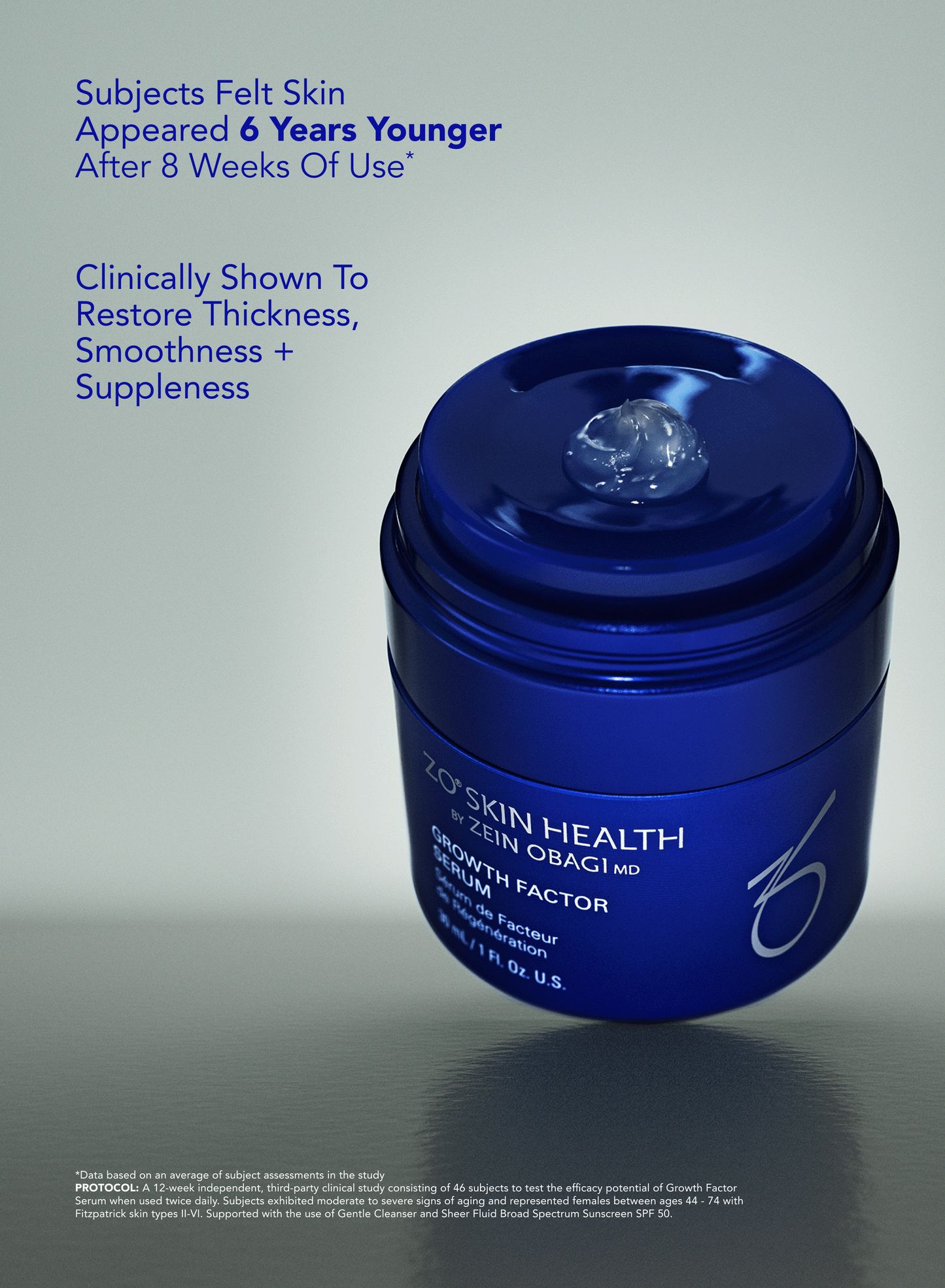 ZO Skin Health Growth Factor Serum key benefits