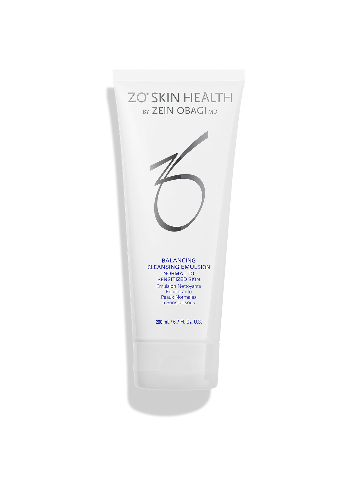 ZO Skin Health Balancing Cleansing Emulsion 6.7 oz bottle, front product view