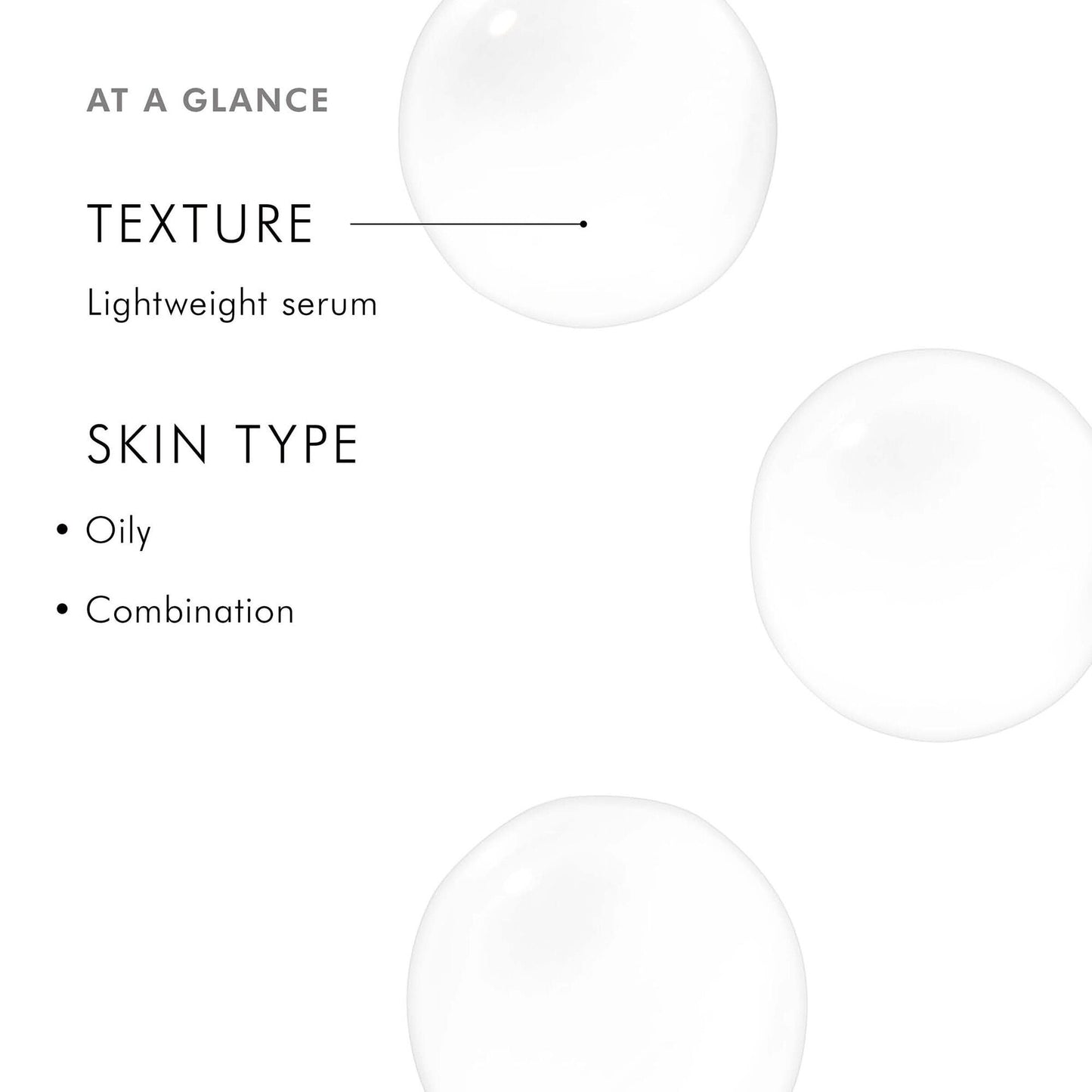 SkinCeuticals Blemish + Age Defense serum texture swatch and recommended skin types