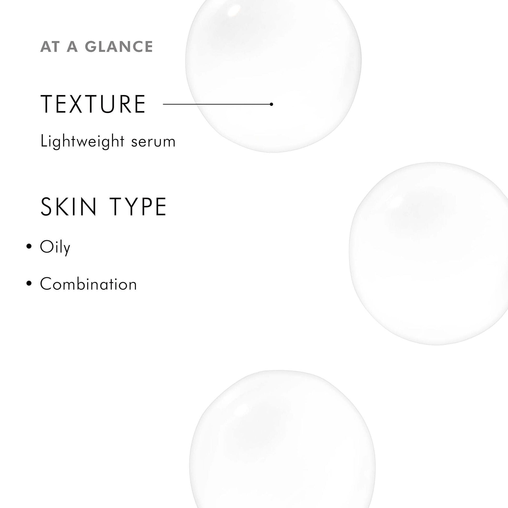 SkinCeuticals Blemish + Age Defense serum texture swatch and recommended skin types