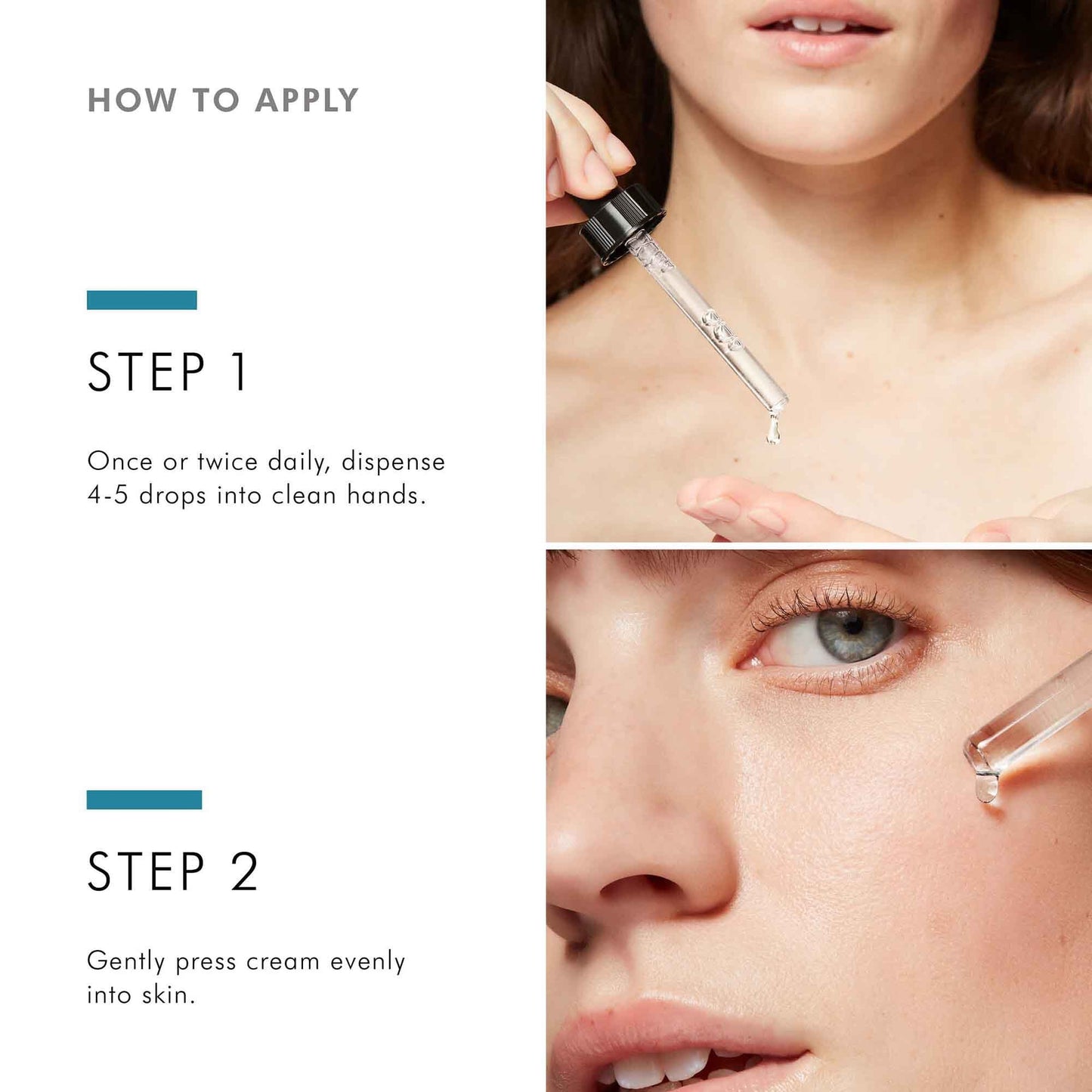 How to apply SkinCeuticals Blemish + Age Defense serum to clean skin