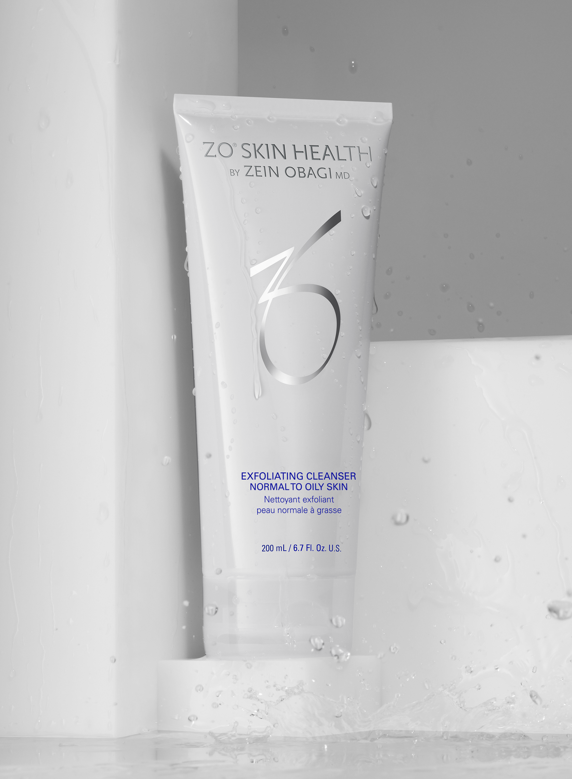 ZO Skin Health Exfoliating Cleanser styled product shot