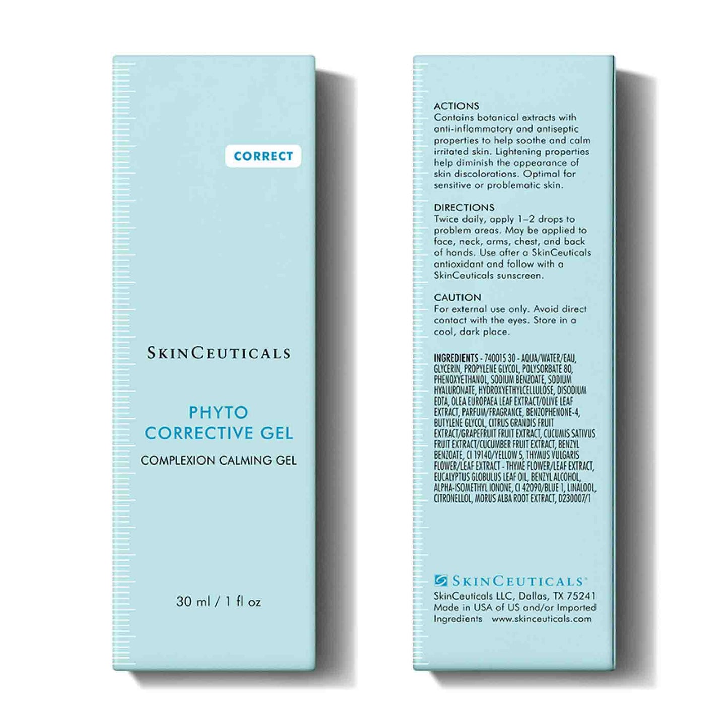 SkinCeuticals Phyto Corrective Gel 30ml outer carton packaging
