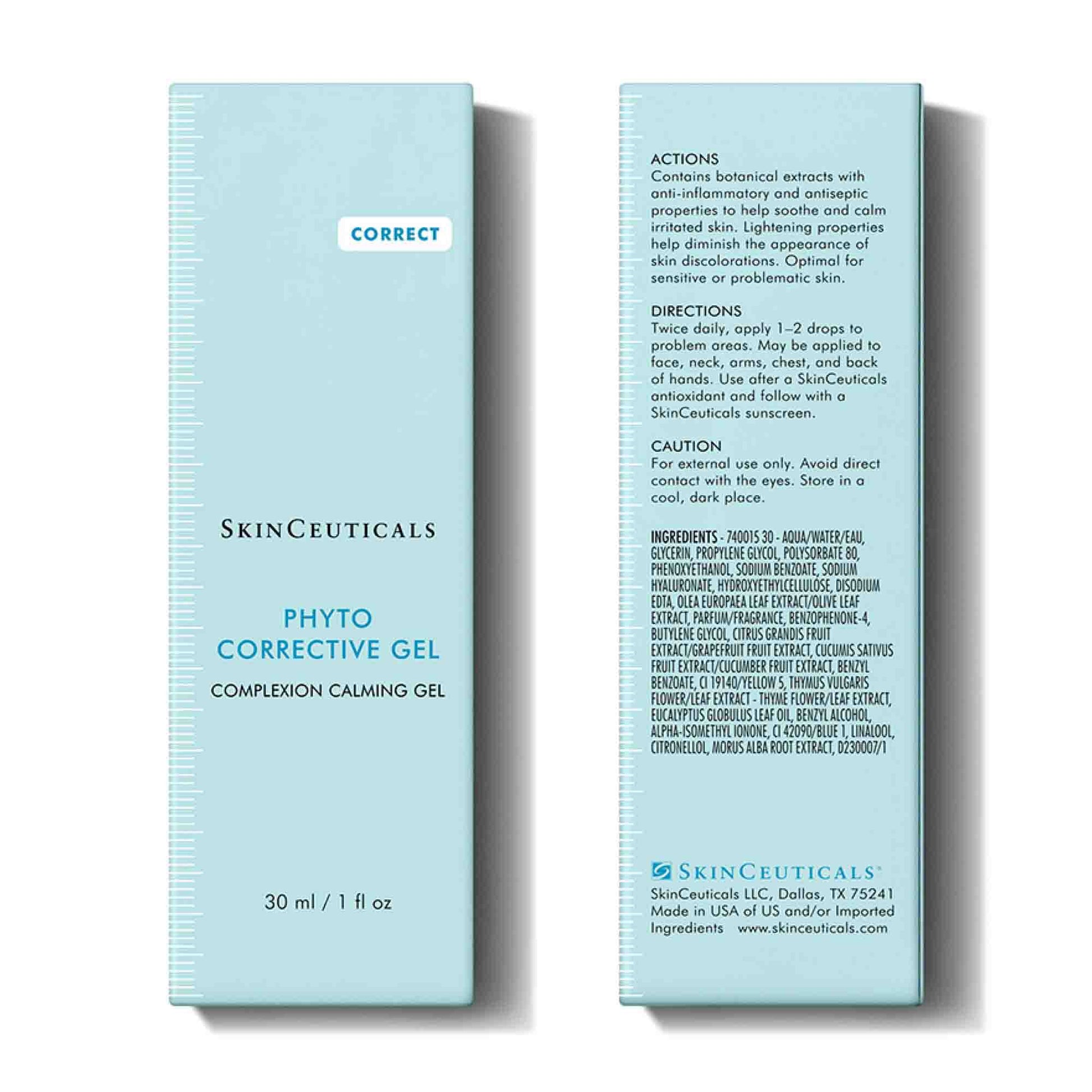 SkinCeuticals Phyto Corrective Gel 30ml outer carton packaging